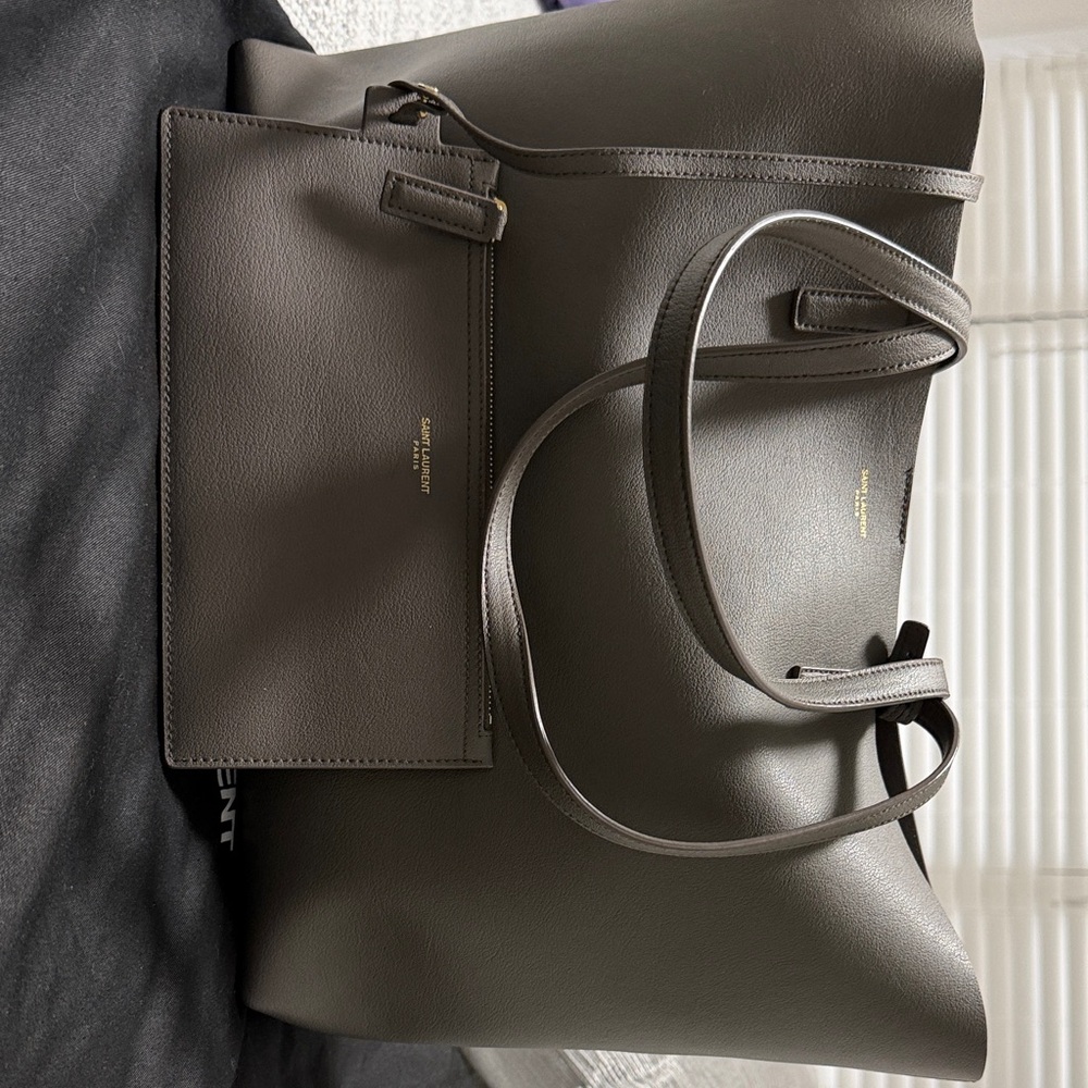 YSL Leather Tote Bag